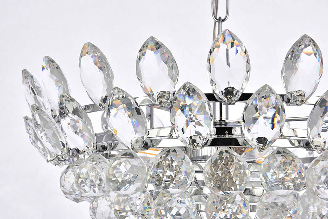 Elegant Pendant Light - Chrome, L 18" (1104D18C)