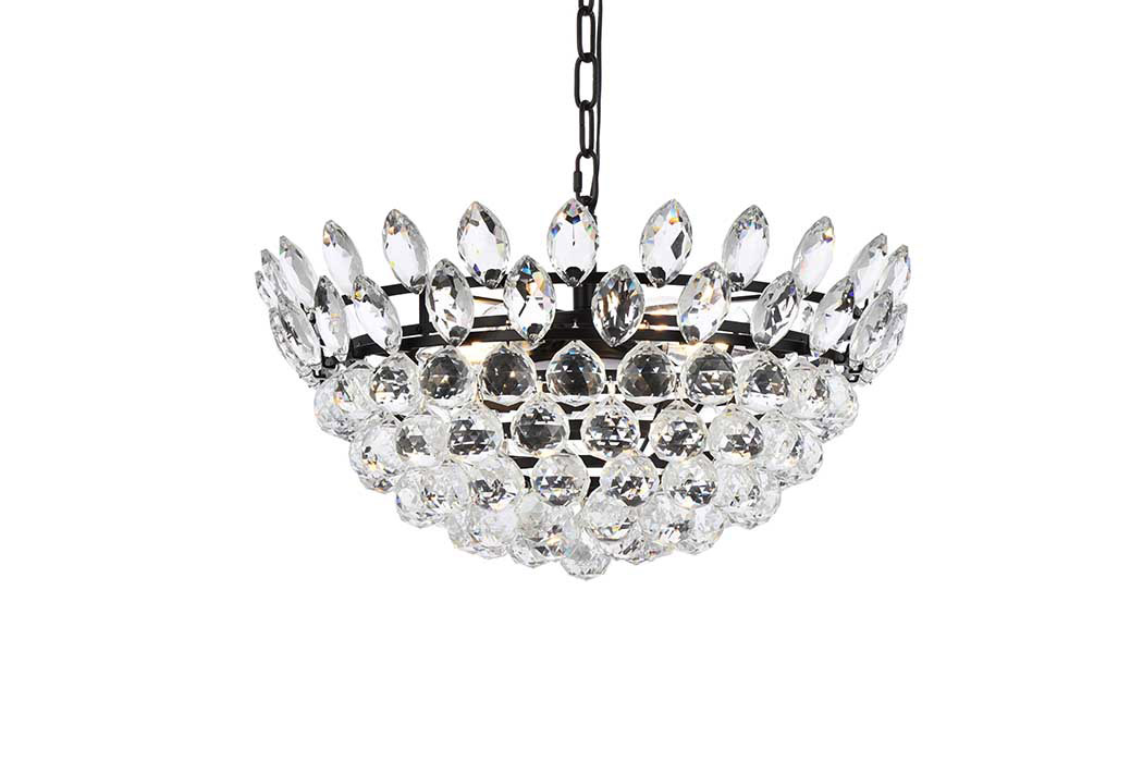 Elegant Pendant Light - Black, L 20" (1104D20BK)