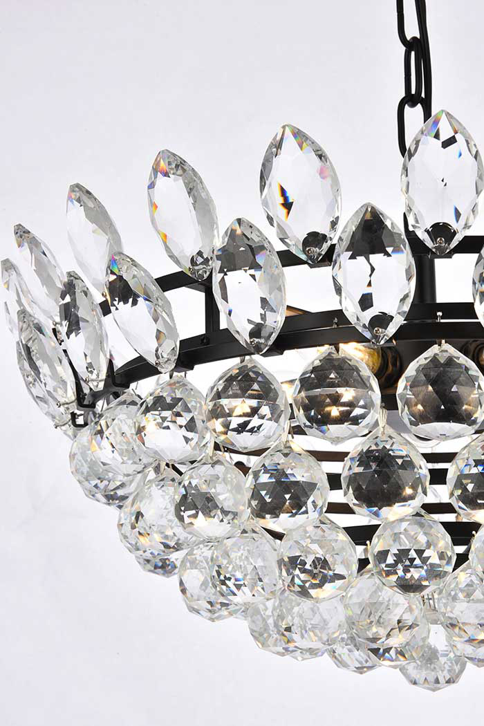 Elegant Pendant Light - Black, L 20" (1104D20BK)