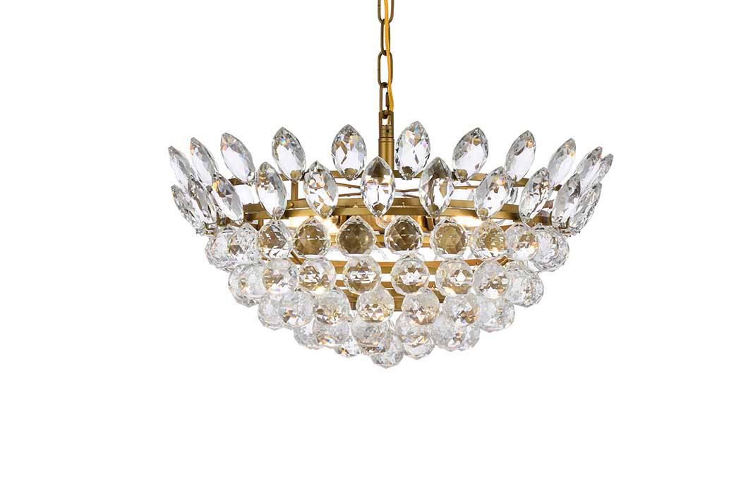 Elegant Pendant Light - Brass, L 20" (1104D20BR)