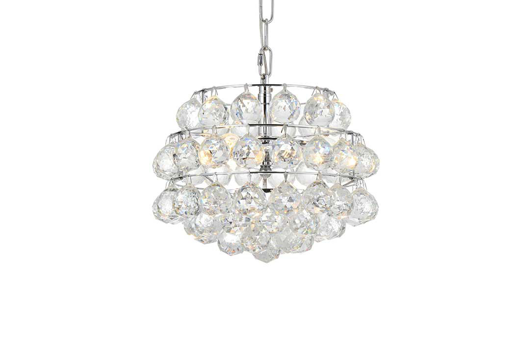 Elegant Pendant Light - Chrome, L 12" (1106D12C)
