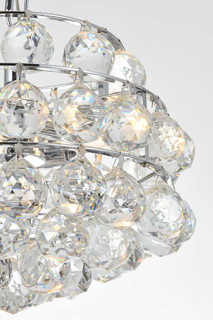 Elegant Pendant Light - Chrome, L 12" (1106D12C)