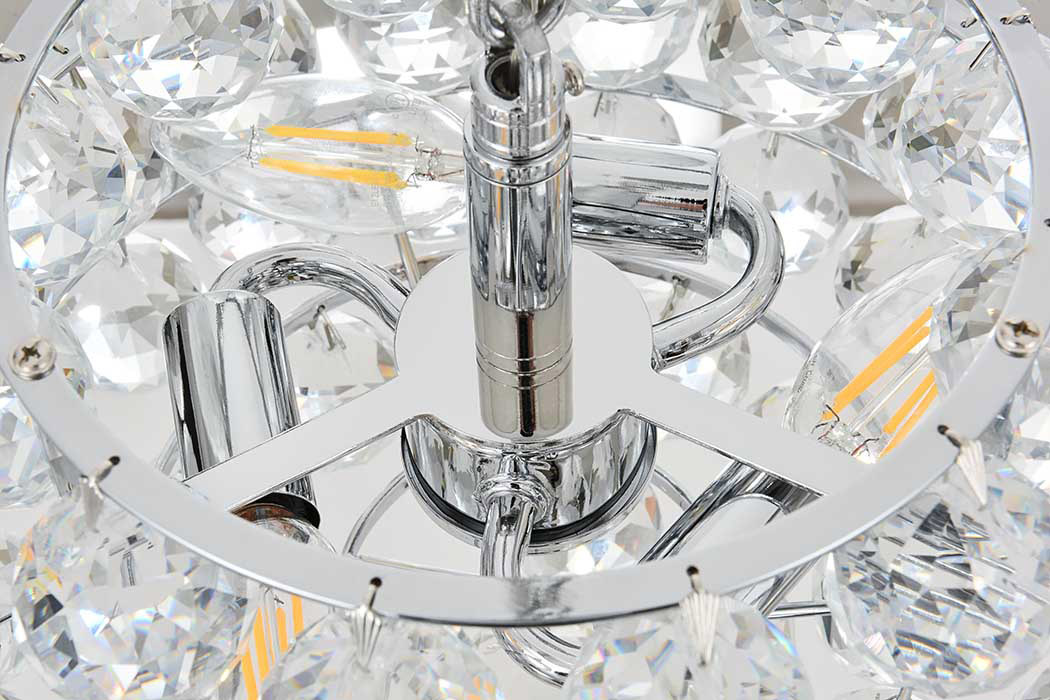 Elegant Pendant Light - Chrome, L 12" (1106D12C)