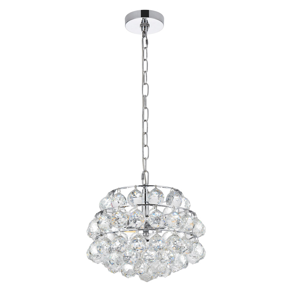Elegant Pendant Light - Chrome, L 12" (1106D12C)