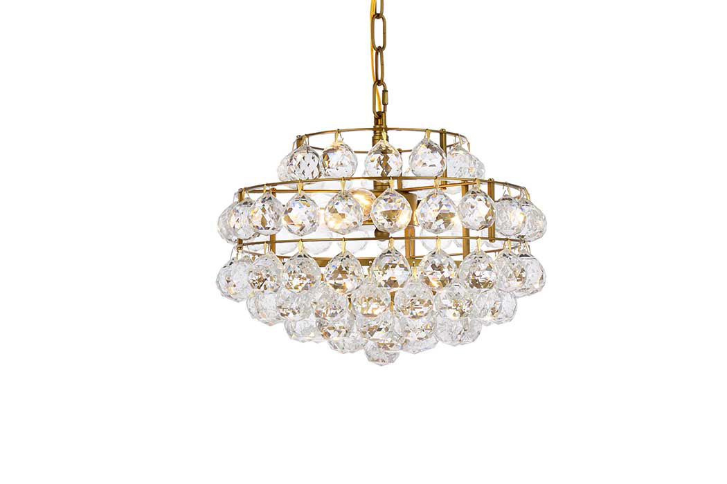 Elegant Pendant Light - Brass, L 14" (1106D14BR)