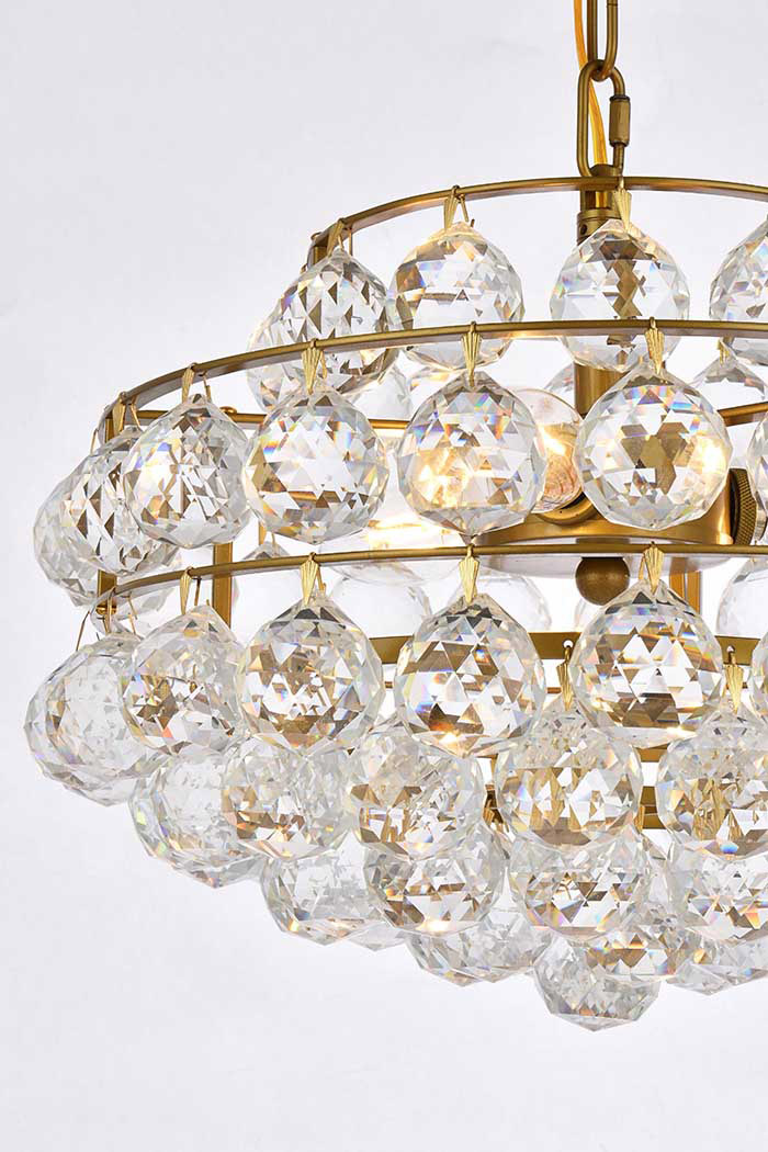 Elegant Pendant Light - Brass, L 14" (1106D14BR)