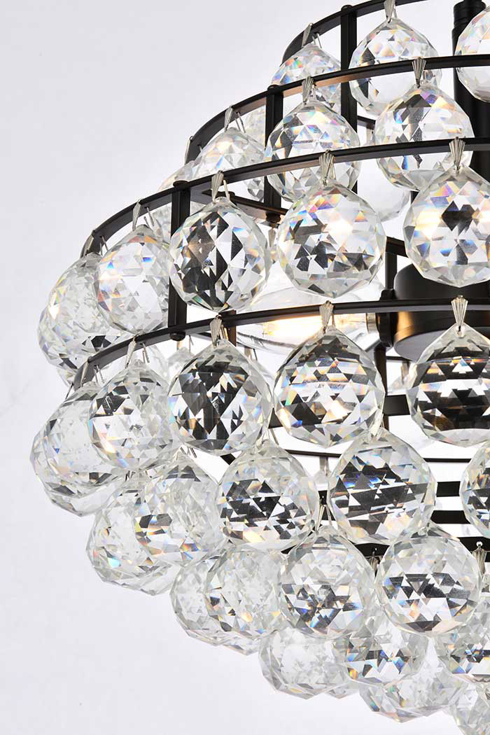 Elegant Pendant Light - Black, L 16" (1106D16BK)