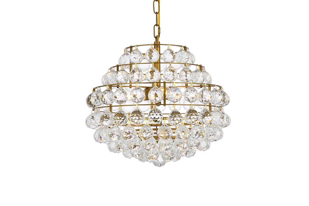 Elegant Pendant Light - Brass, L 16" (1106D16BR)