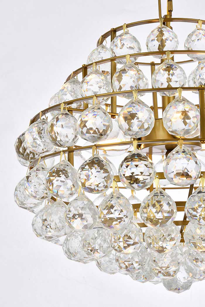 Elegant Pendant Light - Brass, L 16" (1106D16BR)