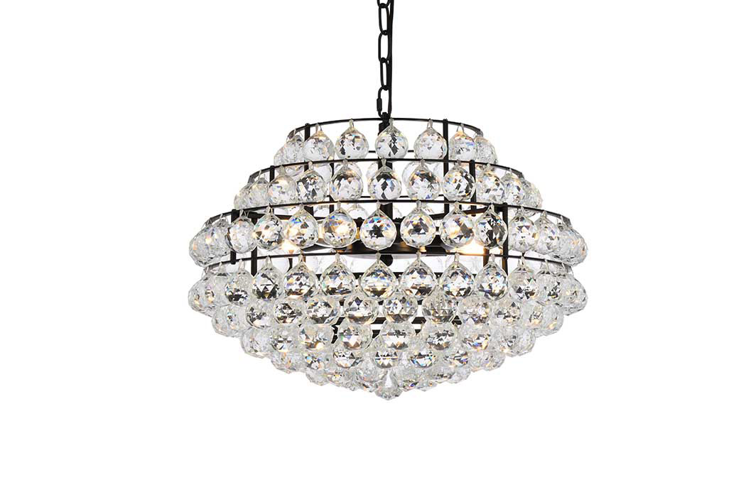 Elegant Pendant Light - Black, L 20" (1106D20BK)
