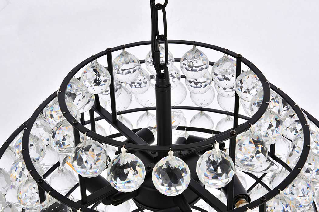 Elegant Pendant Light - Black, L 20" (1106D20BK)