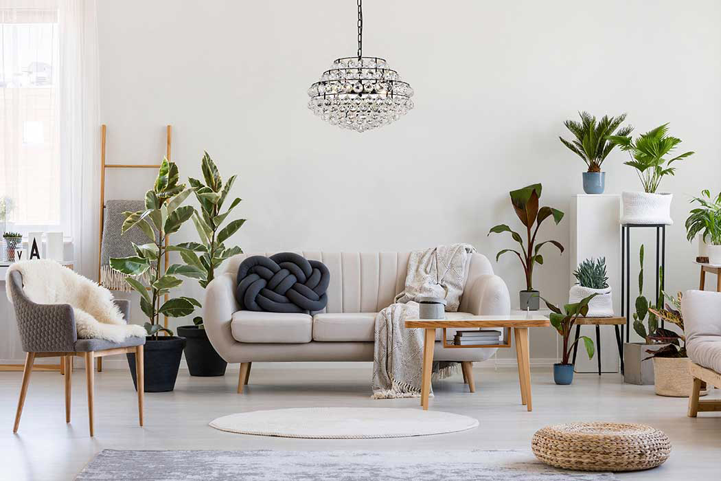 Elegant Pendant Light - Black, L 20" (1106D20BK)