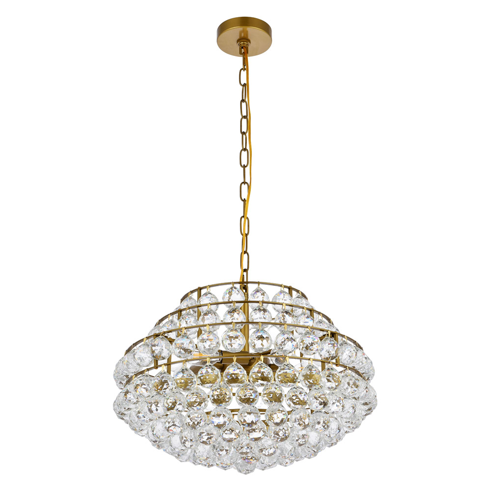 Elegant Pendant Light - Brass, L 20" (1106D20BR)