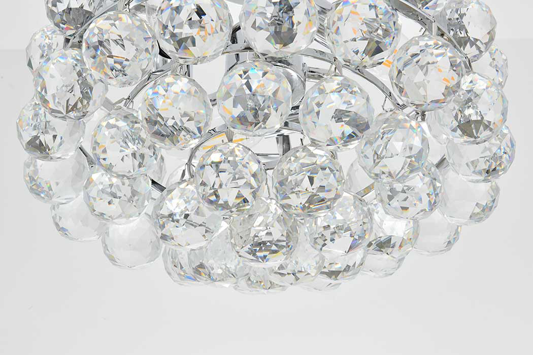 Elegant Flush Mount Light - Chrome, L 12" (1107F12C)
