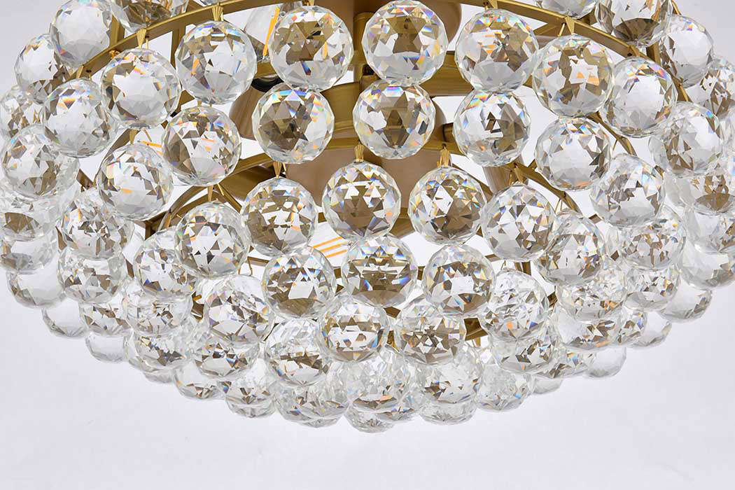 Elegant Flush Mount Light - Brass, L 18" (1107F18BR)