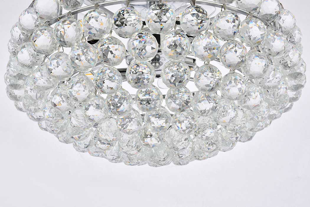 Elegant Flush Mount Light - Chrome, L 20" (1107F20C)