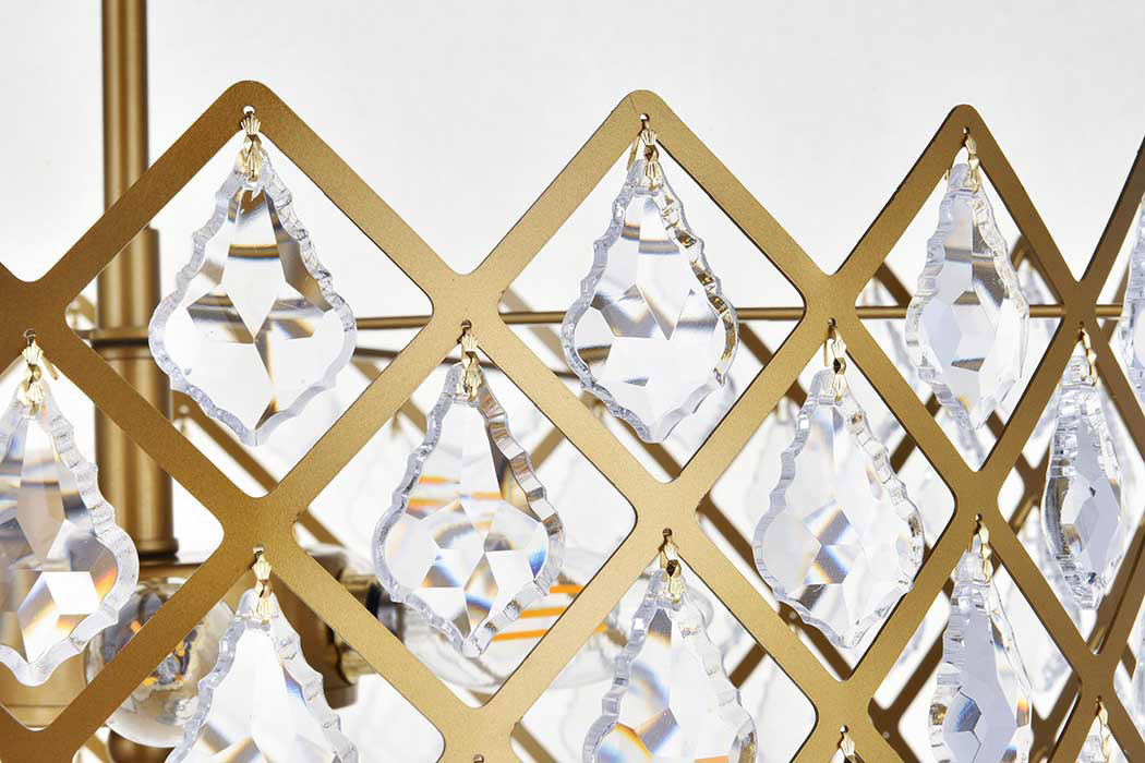 Elegant Pendant Light - Brass, L 16" (1111D16BR)