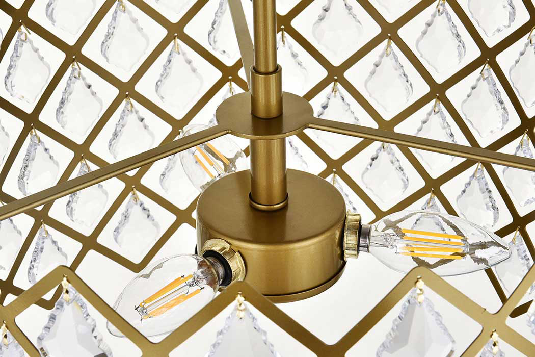 Elegant Pendant Light - Brass, L 16" (1111D16BR)