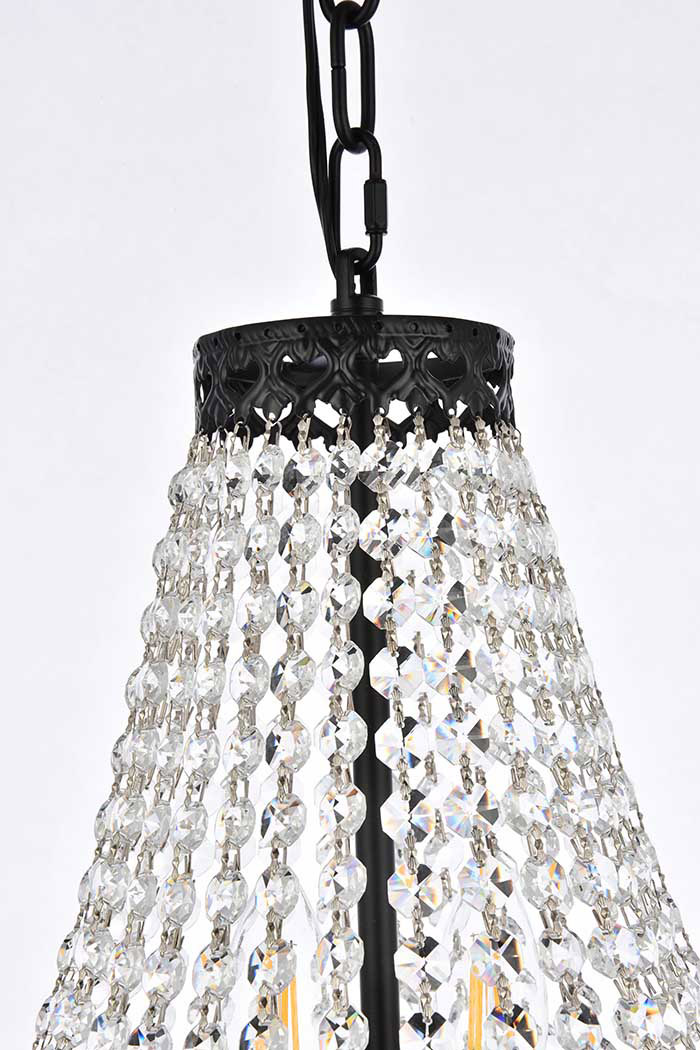 Elegant Pendant Light - Black, L 14" (1113D14BK)