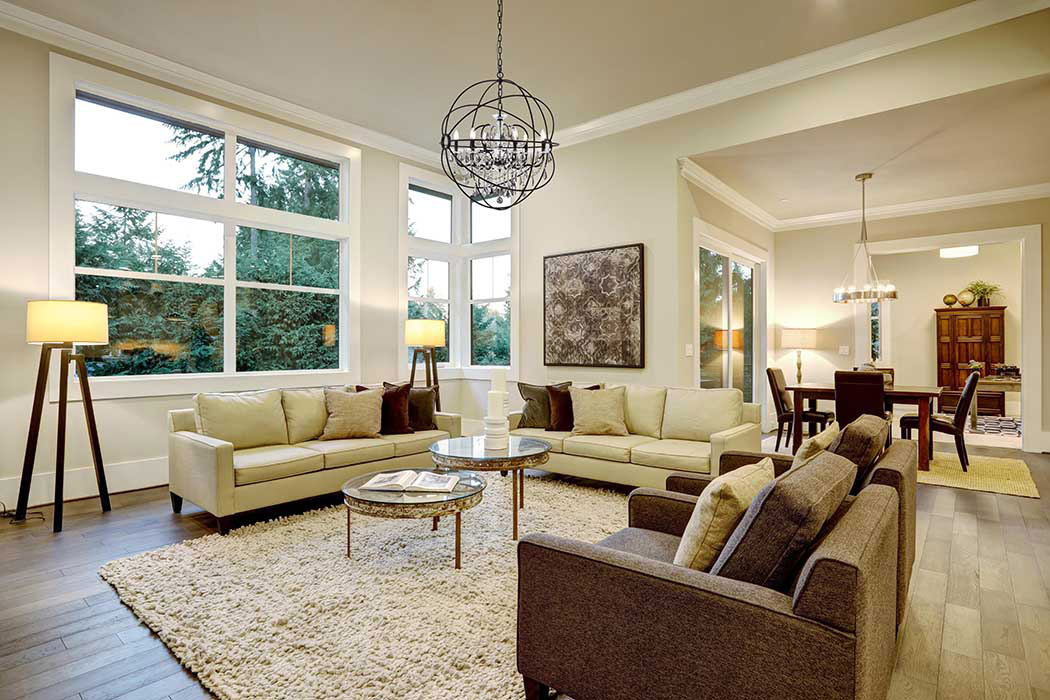 Elegant Urban Classic Geneva Collection Pendant Lamp - Dark Bronze/Silver, L 32" (1130D32DB-SS-RC)