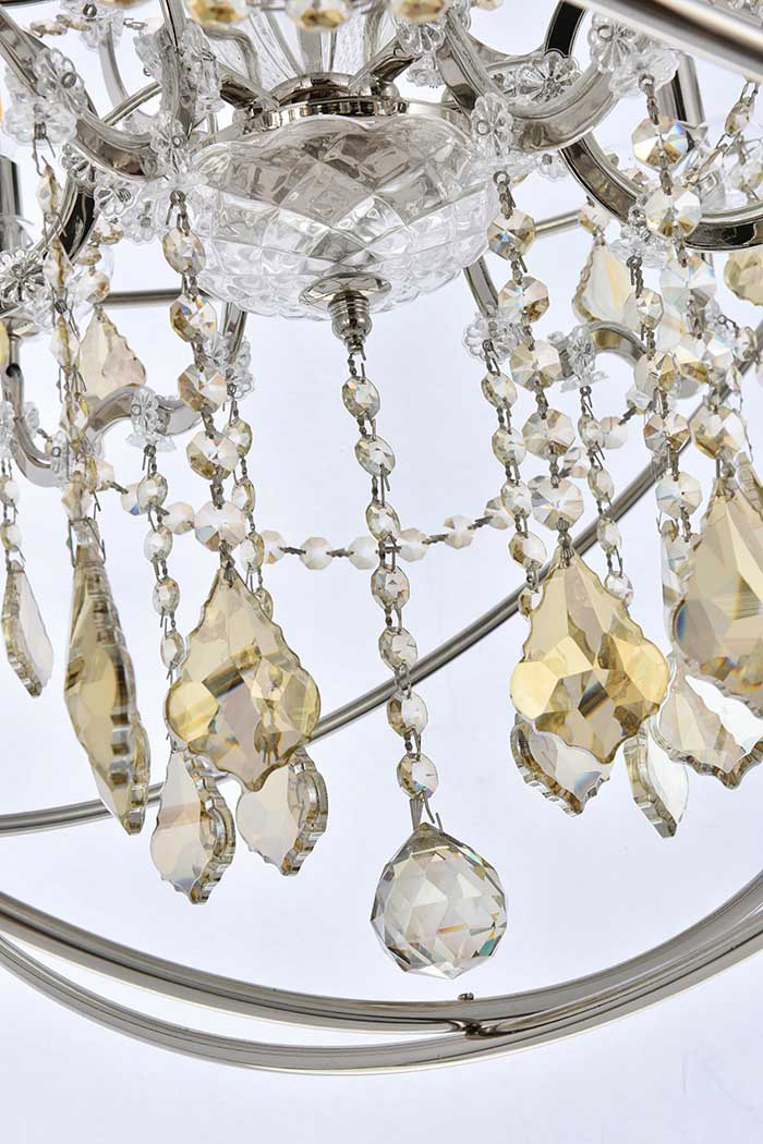 Elegant Urban Classic Geneva Collection Pendant Lamp - Polished Nickel/Gold, L 32" (1130D32PN-GT-RC)