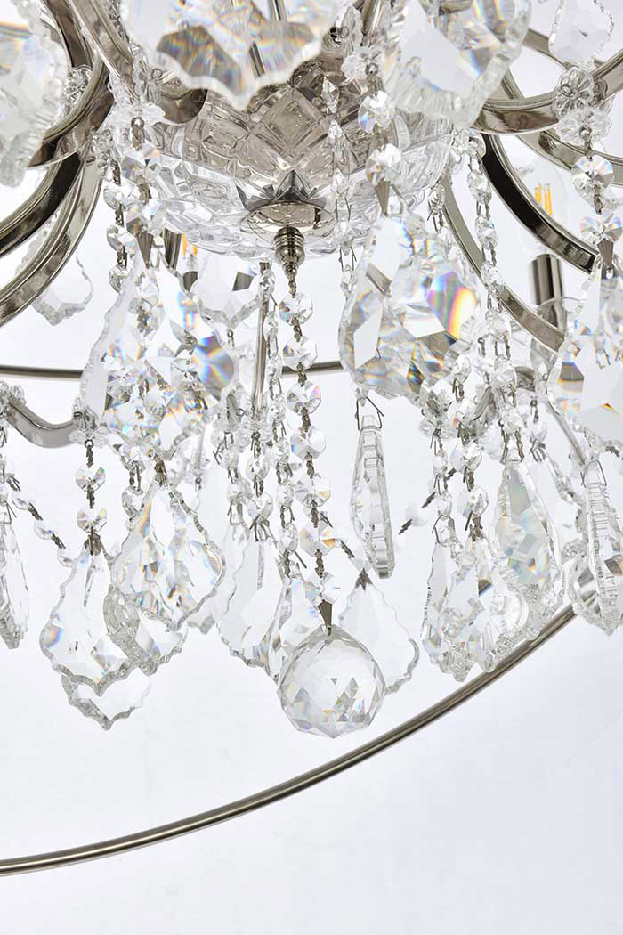 Elegant Urban Classic Pendant Lamp - Polished Nickel, L 43.5" (1130G43PN-RC)