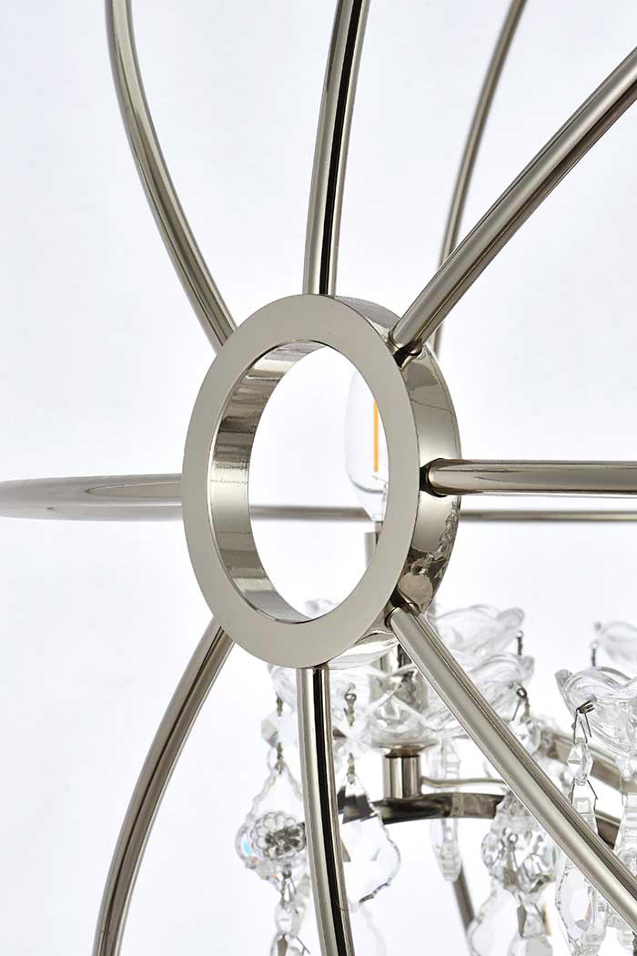 Elegant Urban Classic Pendant Lamp - Polished Nickel, L 43.5" (1130G43PN-RC)