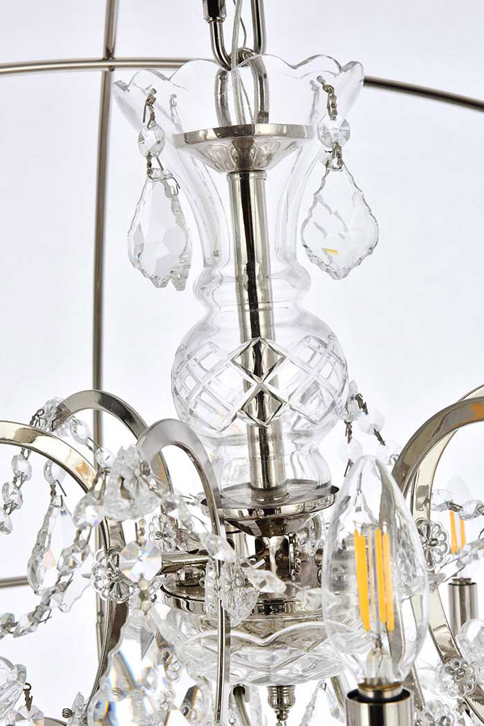 Elegant Urban Classic Pendant Lamp - Polished Nickel, L 43.5" (1130G43PN-RC)