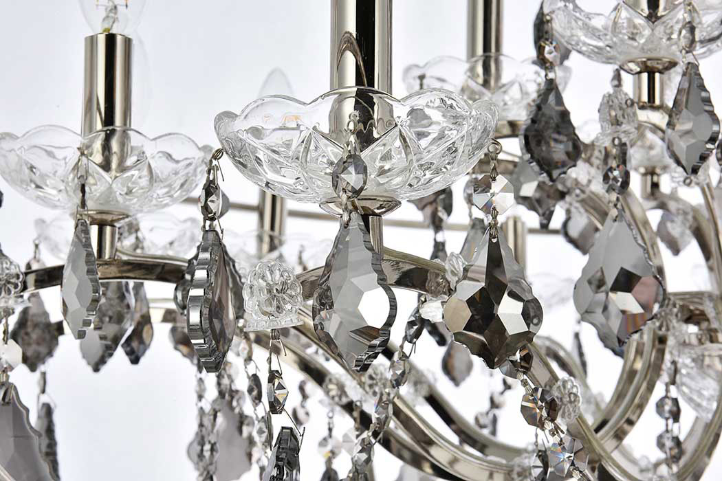 Elegant Urban Classic Pendant Lamp - Polished Nickel/Silver, L 43.5" (1130G43PN-SS-RC)