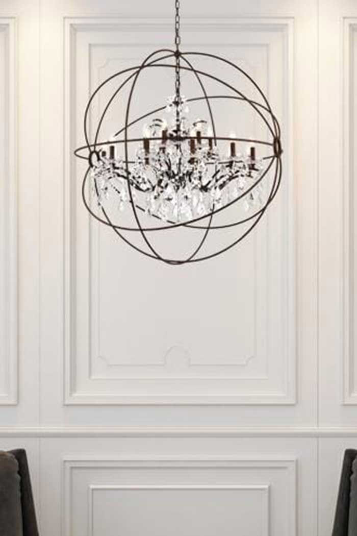 Elegant Urban Classic Pendant Lamp - Rustic Intent, L 43.5" (1130G43RI-RC)