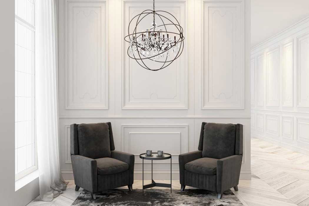 Elegant Urban Classic Pendant Lamp - Rustic Intent, L 43.5" (1130G43RI-RC)