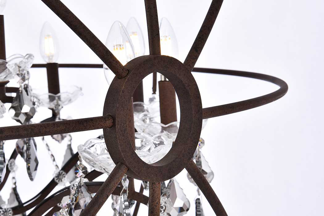 Elegant Urban Classic Pendant Lamp - Rustic Intent/Silver, L 43.5" (1130G43RI-SS-RC)