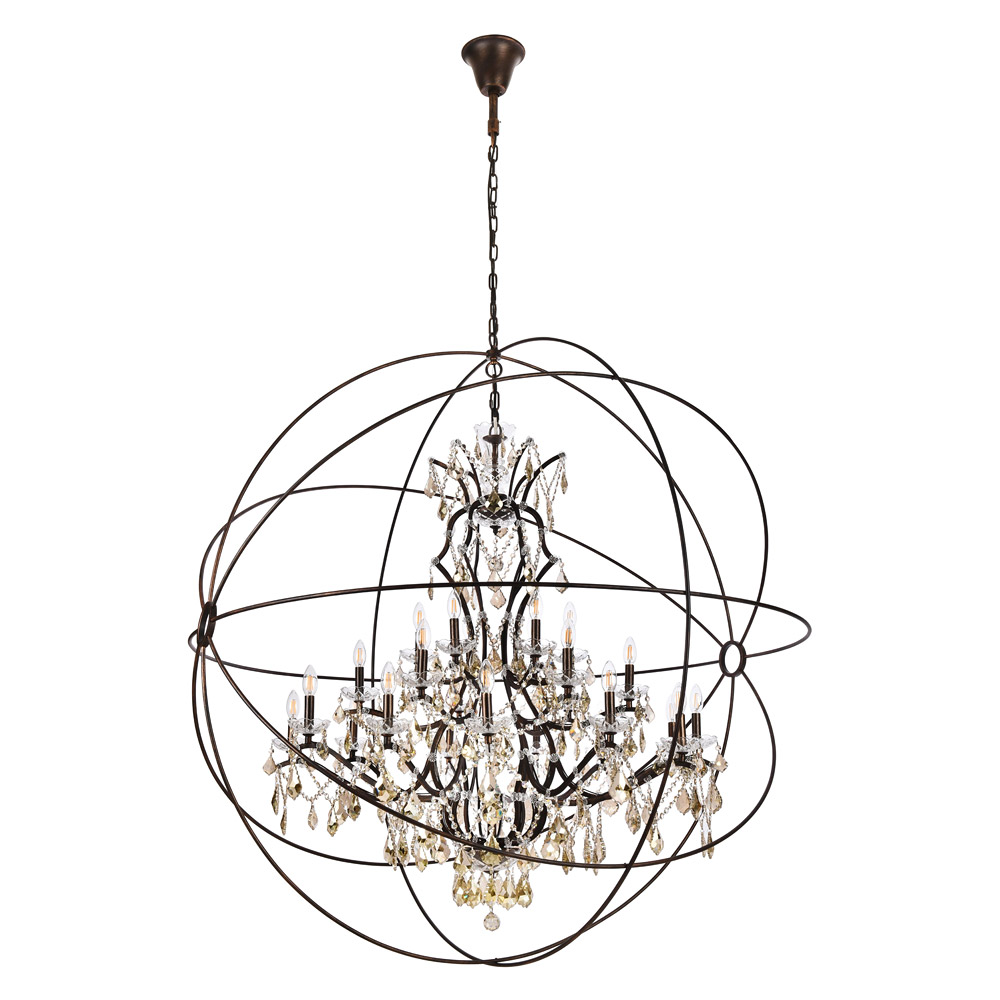 Elegant Urban Classic Pendant Lamp - Dark Bronze, L 60" (1130G60DB-RC)