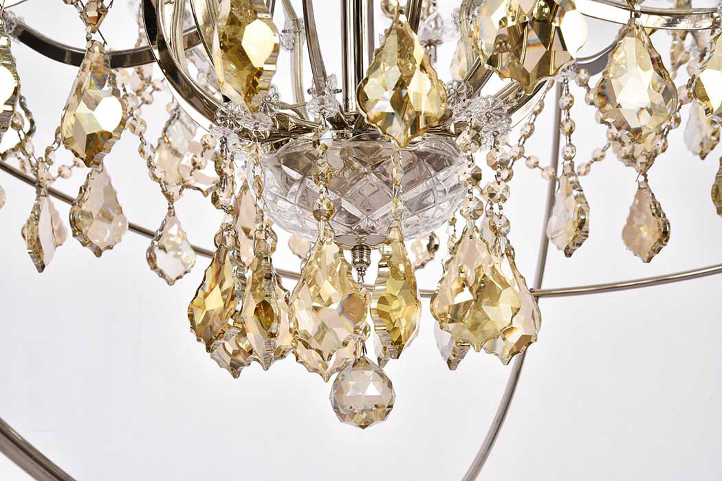 Elegant Urban Classic Pendant Lamp - Polished Nickel/Gold, L 60" (1130G60PN-GT-RC)