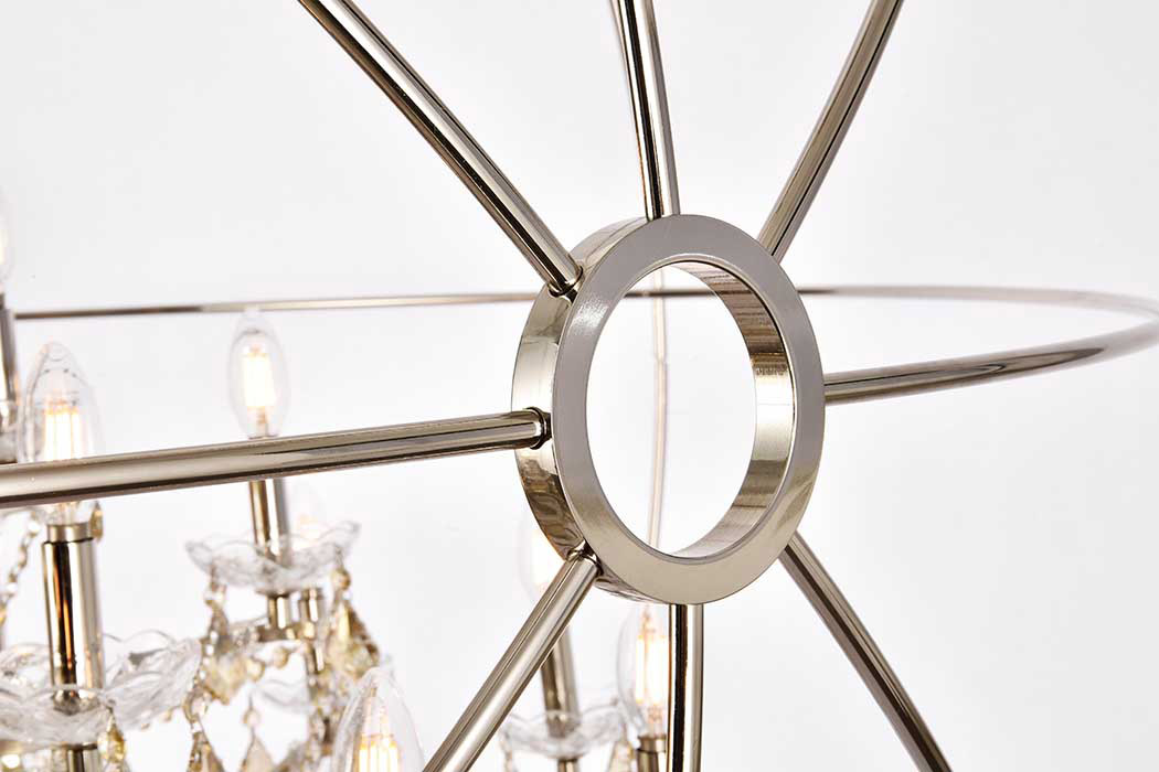 Elegant Urban Classic Pendant Lamp - Polished Nickel/Gold, L 60" (1130G60PN-GT-RC)