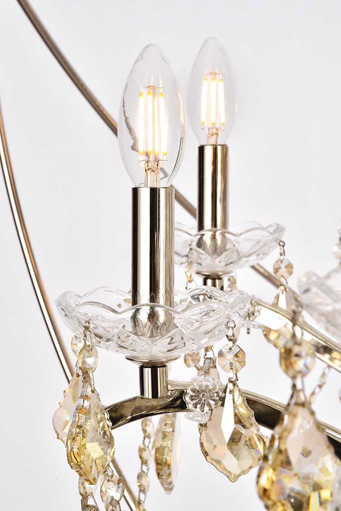 Elegant Urban Classic Pendant Lamp - Polished Nickel/Gold, L 60" (1130G60PN-GT-RC)