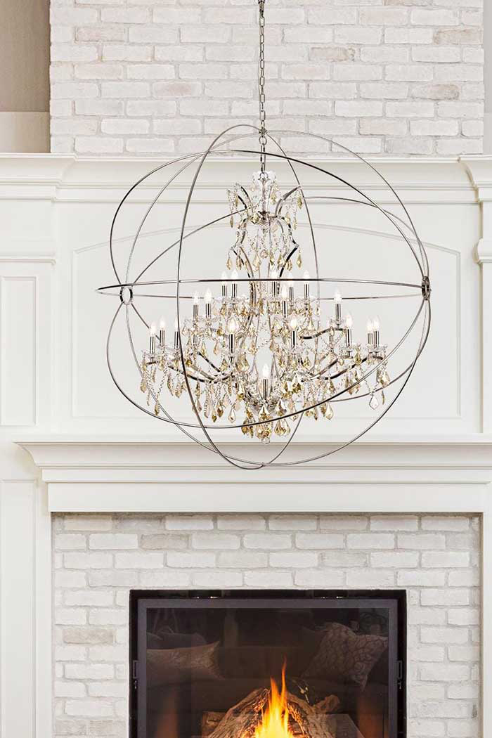 Elegant Urban Classic Pendant Lamp - Polished Nickel/Gold, L 60" (1130G60PN-GT-RC)