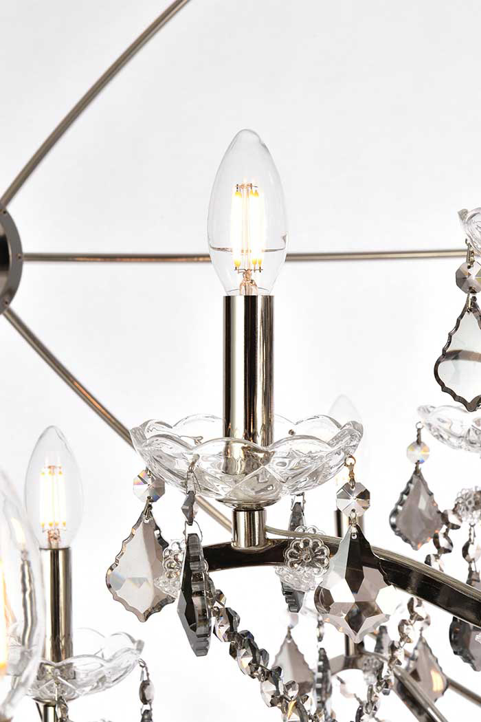 Elegant Urban Classic Pendant Lamp - Polished Nickel/Silver, L 60" (1130G60PN-SS-RC)