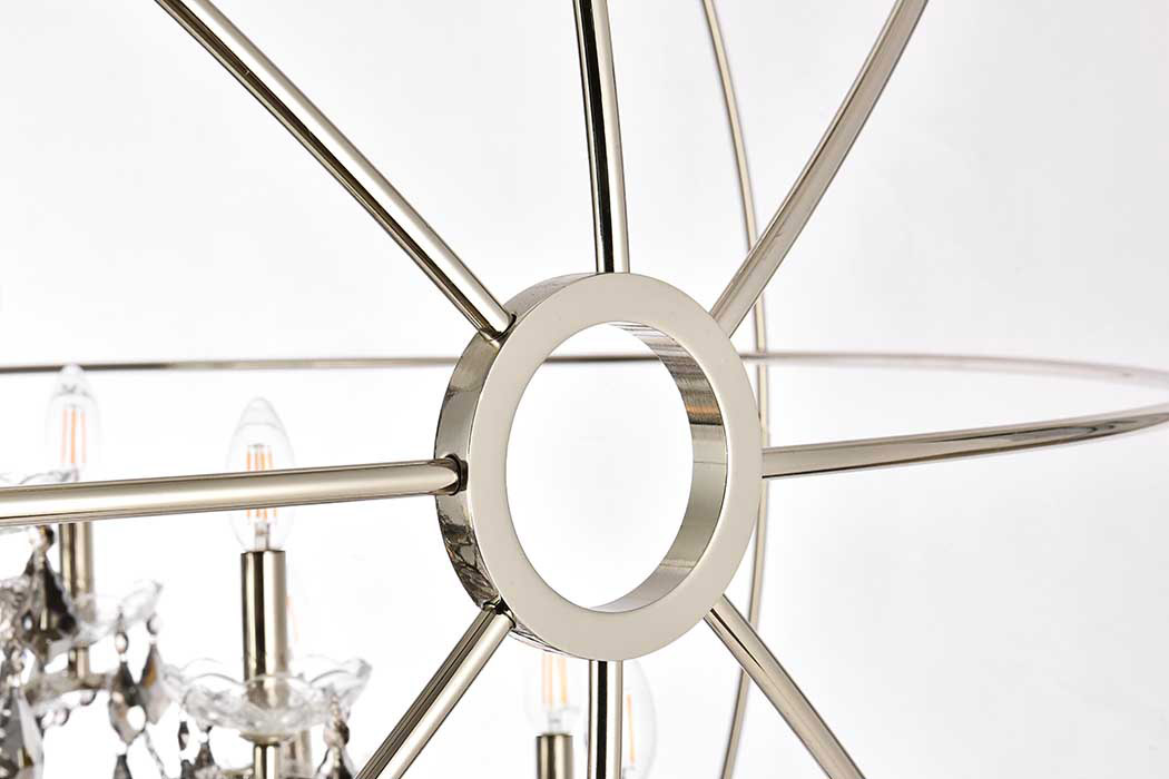 Elegant Urban Classic Pendant Lamp - Polished Nickel/Silver, L 60" (1130G60PN-SS-RC)