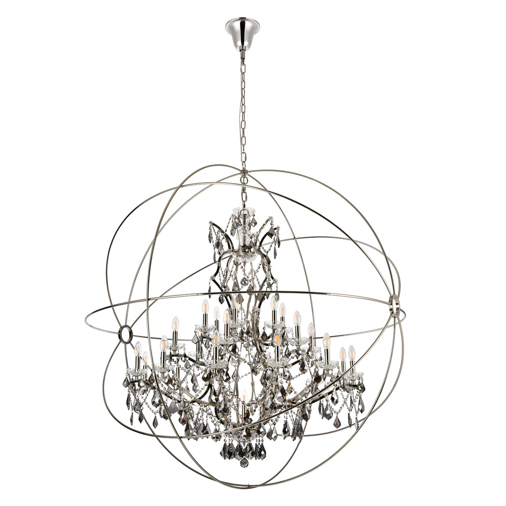 Elegant Urban Classic Pendant Lamp - Polished Nickel/Silver, L 60" (1130G60PN-SS-RC)