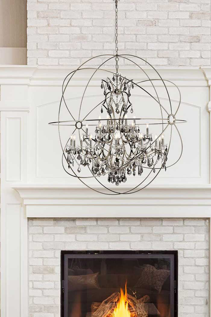 Elegant Urban Classic Pendant Lamp - Polished Nickel/Silver, L 60" (1130G60PN-SS-RC)