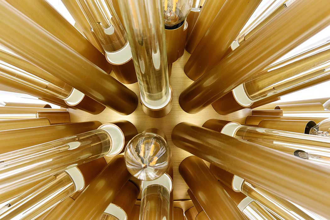 Elegant Chandelier - Burnished Brass, L 36" (1141G36BB)