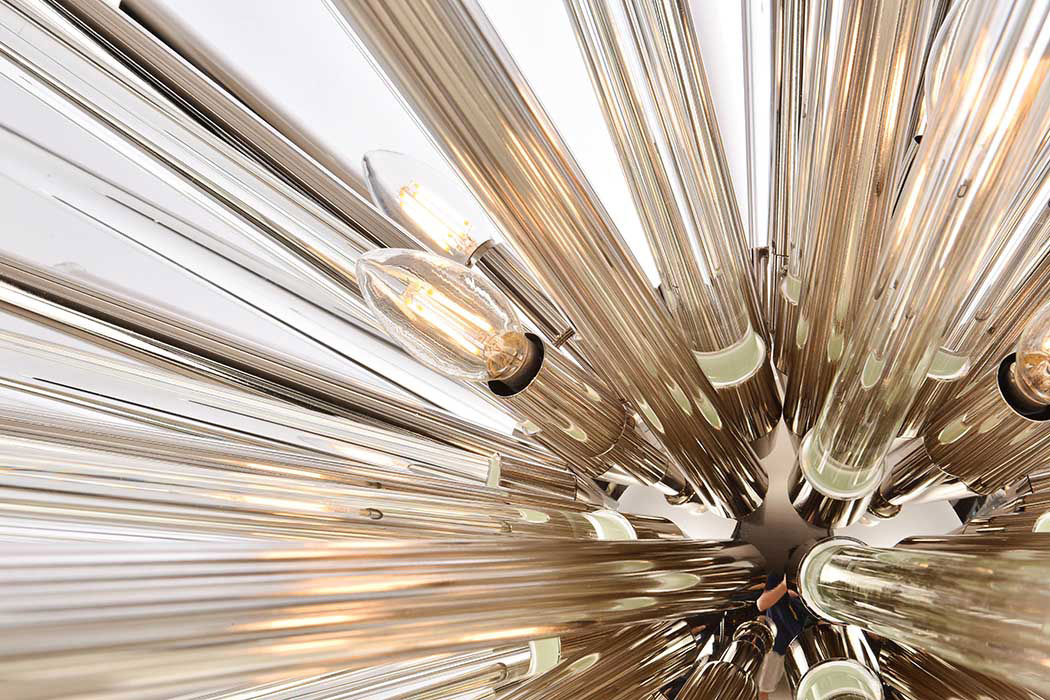 Elegant Chandelier - Polished Nickel, L 48" (1141G48PN)