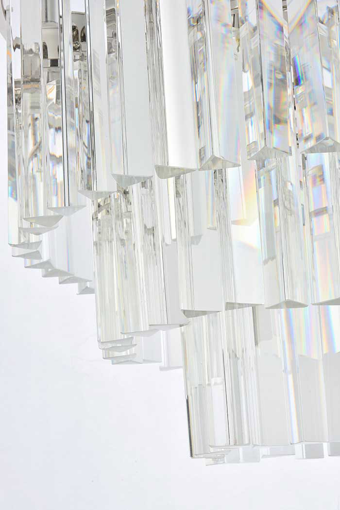 Elegant Urban Classic Sydney Collection Pendant Lamp - Polished Nickel, L 20" (1201D20PN-RC)