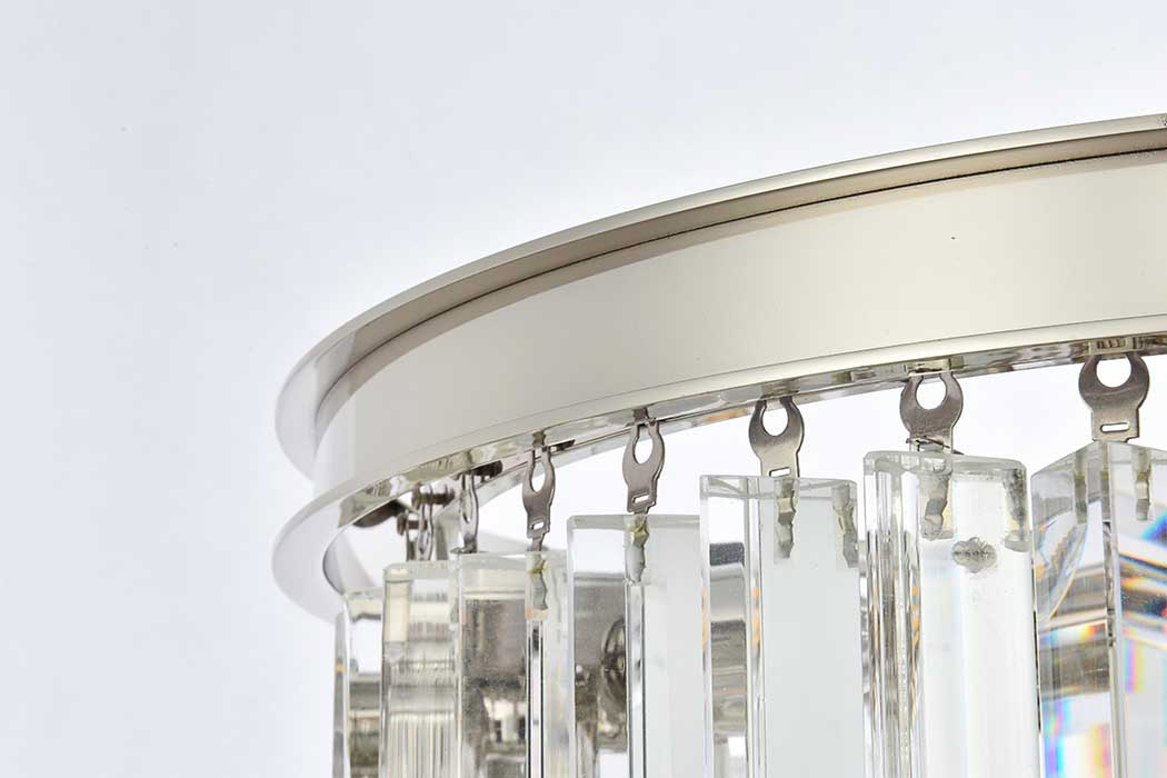 Elegant Urban Classic Sydney Collection Pendant Lamp - Polished Nickel, L 20" (1201D20PN-RC)