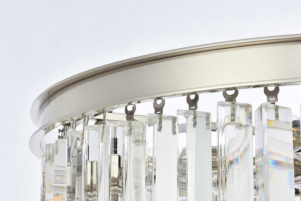 Elegant Urban Classic Sydney Collection Pendant Lamp - Polished Nickel, L 26" (1201D26PN-RC)