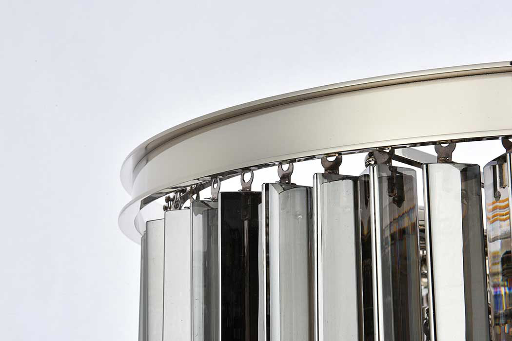 Elegant Urban Classic Sydney Collection Pendant Lamp - Polished Nickel/Silver, L 26" (1201D26PN-SS-RC)