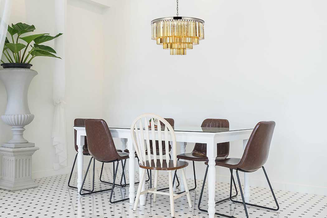 Elegant Urban Classic Sydney Collection Pendant Lamp - Polished Nickel/Gold, L 32" (1201D32PN-GT-RC)