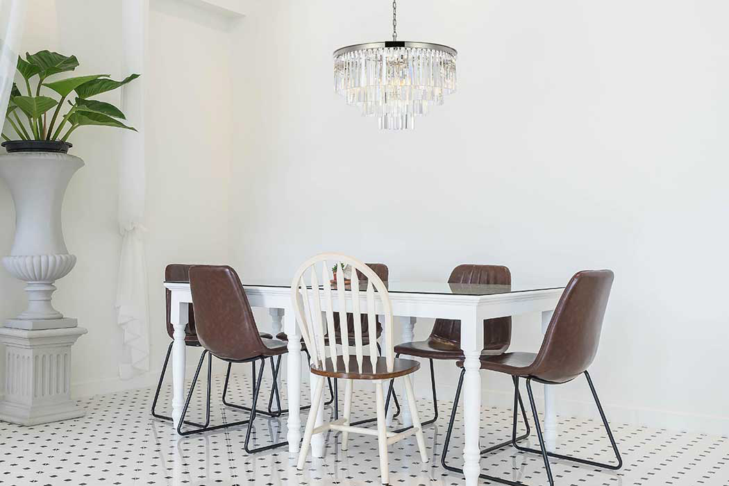Elegant Urban Classic Sydney Collection Pendant Lamp - Polished Nickel, L 32" (1201D32PN-RC)