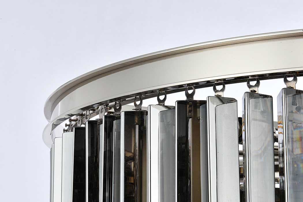 Elegant Urban Classic Sydney Collection Pendant Lamp - Polished Nickel/Silver, L 32" (1201D32PN-SS-RC)
